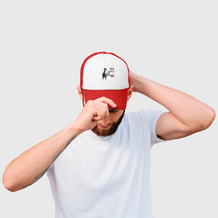 Кепка тракер с сеткой Муичиро Токито Kimetsu no Yaiba фото