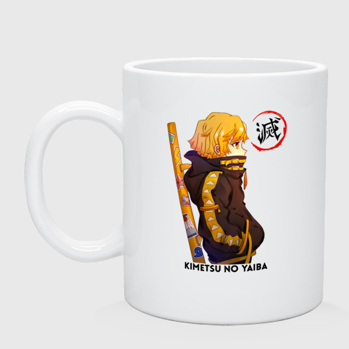 Кружка керамическая Зеницу Агацума Kimetsu no Yaiba фото