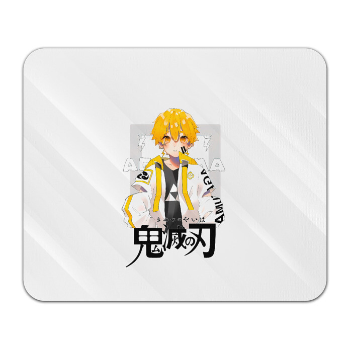 Коврик для мышки прямоугольный Зеницу Агацума Kimetsu no Yaiba фото