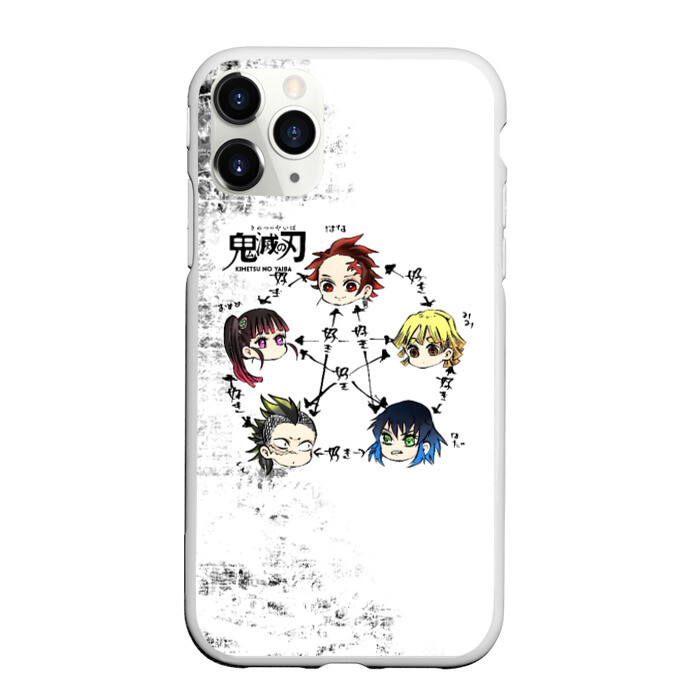 Чехол для iPhone 11 Pro матовый Клинок, рассекающий демонов ГЕРОИ фото