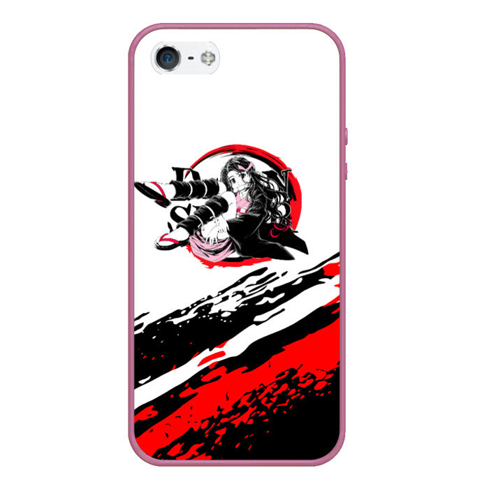 Чехол для iPhone 5/5S матовый Незуко Камадо | Клинок, рассекающий демонов фото