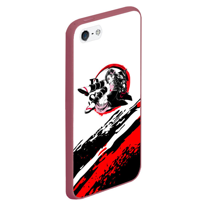 Чехол для iPhone 5/5S матовый Незуко Камадо | Клинок, рассекающий демонов фото