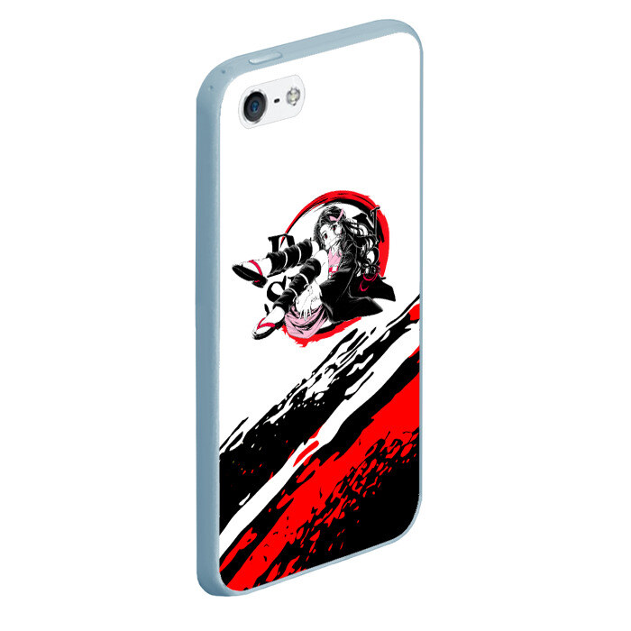 Чехол для iPhone 5/5S матовый Незуко Камадо | Клинок, рассекающий демонов фото
