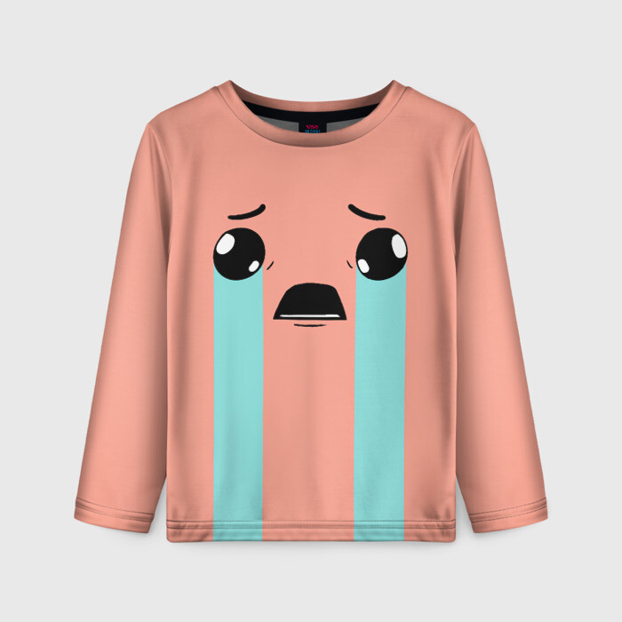 Детский лонгслив 3D Crying Isaac фото