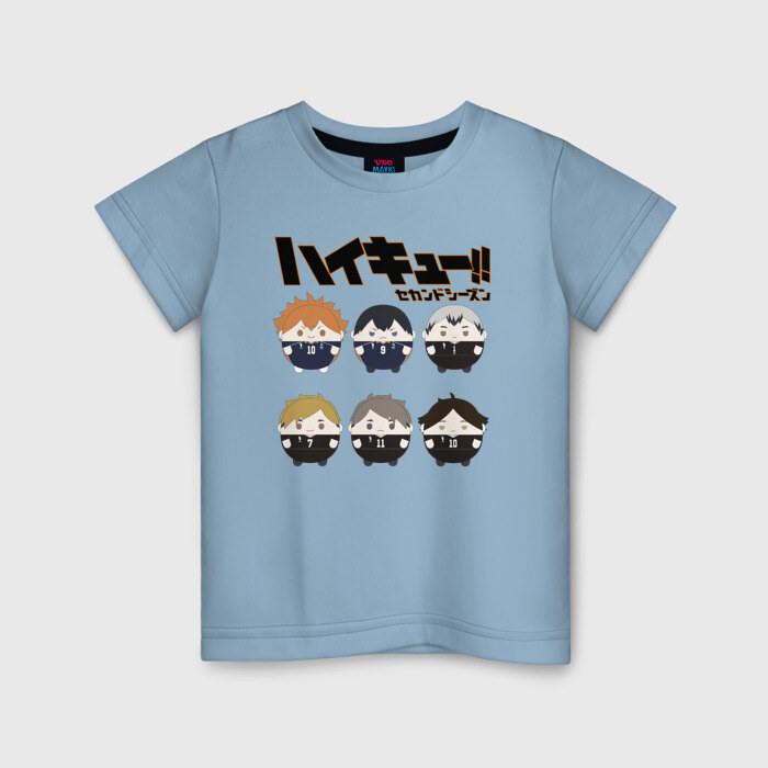 Детская футболка хлопок Старшая Карасуно Старшая Инаризаки Haikyuu!! фото