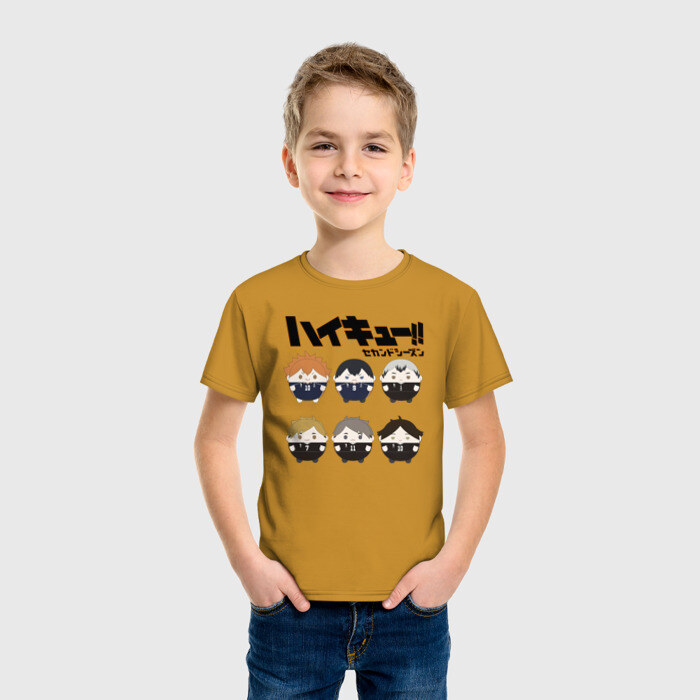 Детская футболка хлопок Старшая Карасуно Старшая Инаризаки Haikyuu!! фото