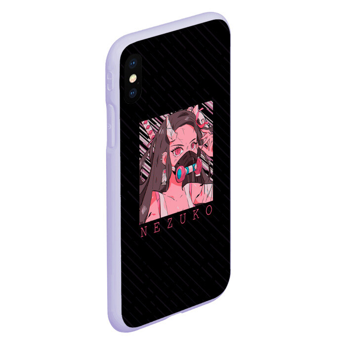 Чехол для iPhone XS Max матовый Незуко Камадо в маске фото